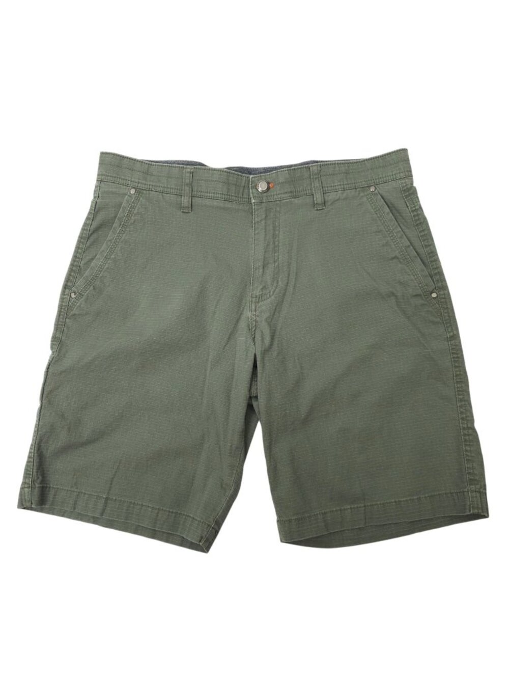 Weatherproof Utility Shorts Mens 34 Olive Green Chino Outdoor Casual Ripstop